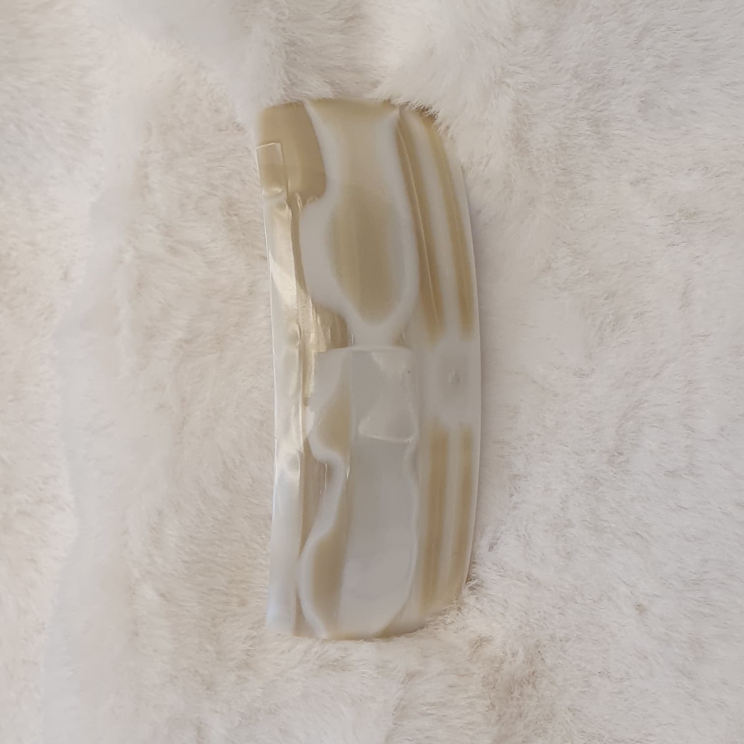 Grande Barrette Bombée Isabelle Huchard - Écaille Classique - 9 cm