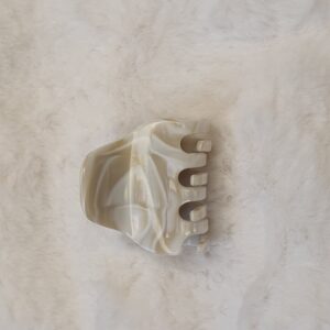 Pince à Cheveux Isabelle Huchard - Crabe Ivoire Marbré