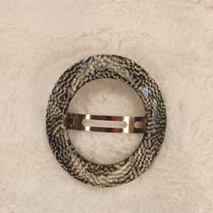 Barrette Ronde Mosaïque de Nacre – Maison Huchard